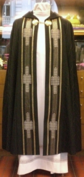 Chormantel schwarz